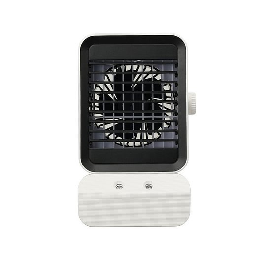 Desktop Water-Cooled Air Conditioner Fan, Small Household Desktop Air Cooler, USB Ambient Light Smart Fan