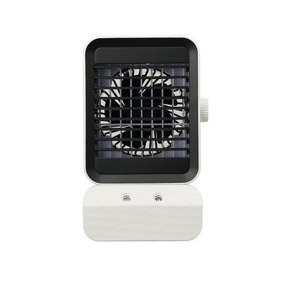 Desktop Water-Cooled Air Conditioner Fan, Small Household Desktop Air Cooler, USB Ambient Light Smart Fan