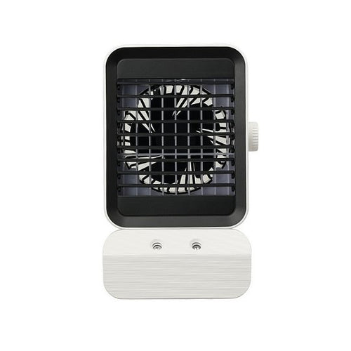 Desktop Water-Cooled Air Conditioner Fan, Small Household Desktop Air Cooler, USB Ambient Light Smart Fan