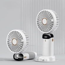 Load image into Gallery viewer, USB handheld mini portable silent desktop fan, rechargeable, 1800mAh